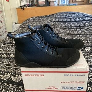 Xero Shoes Denver Boots Mens Size 10 Black Barefoot Lightly Worn